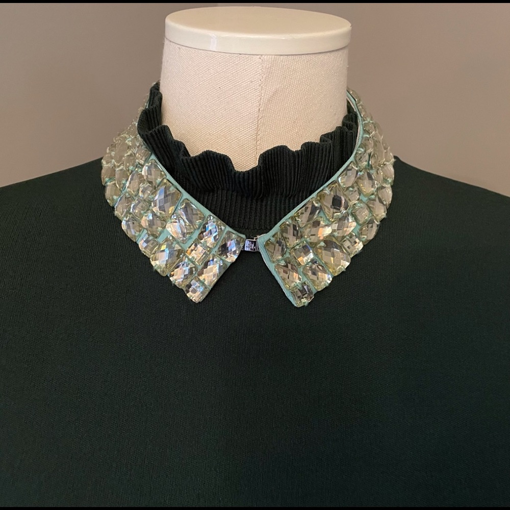 Ted Baker Jeweled Collar Necklace Green NWT